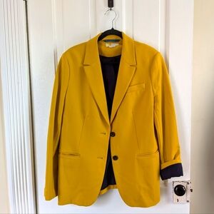 Boden Marylebone Ponte Mustard   Blazer